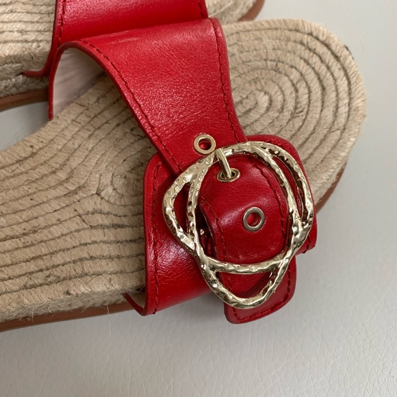 Zara Platform Espadrille With Buckle Detail - Picture 4 of 5